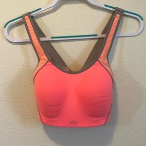 VSX SPORT size 36B  pink and gray in color